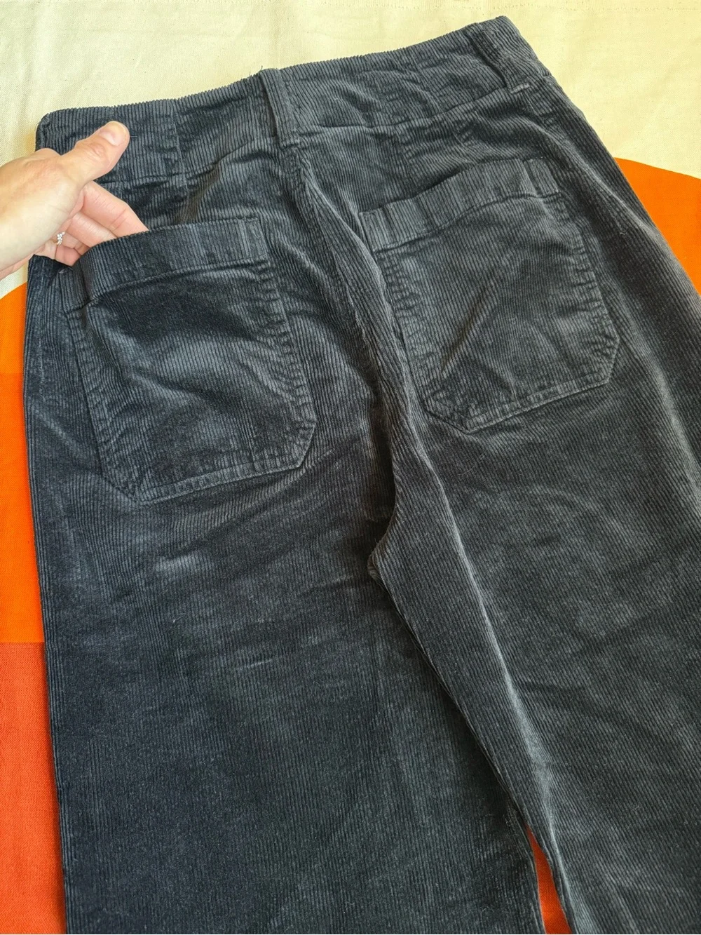 Maeve Colette black corduroy wide leg pants - Picture 7 of 9